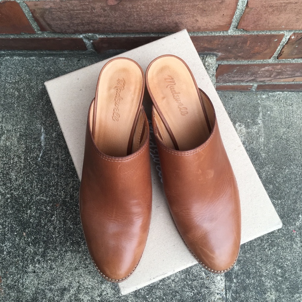 Madewell Harper Mule | saddle brown leather - Picture 4 of 7